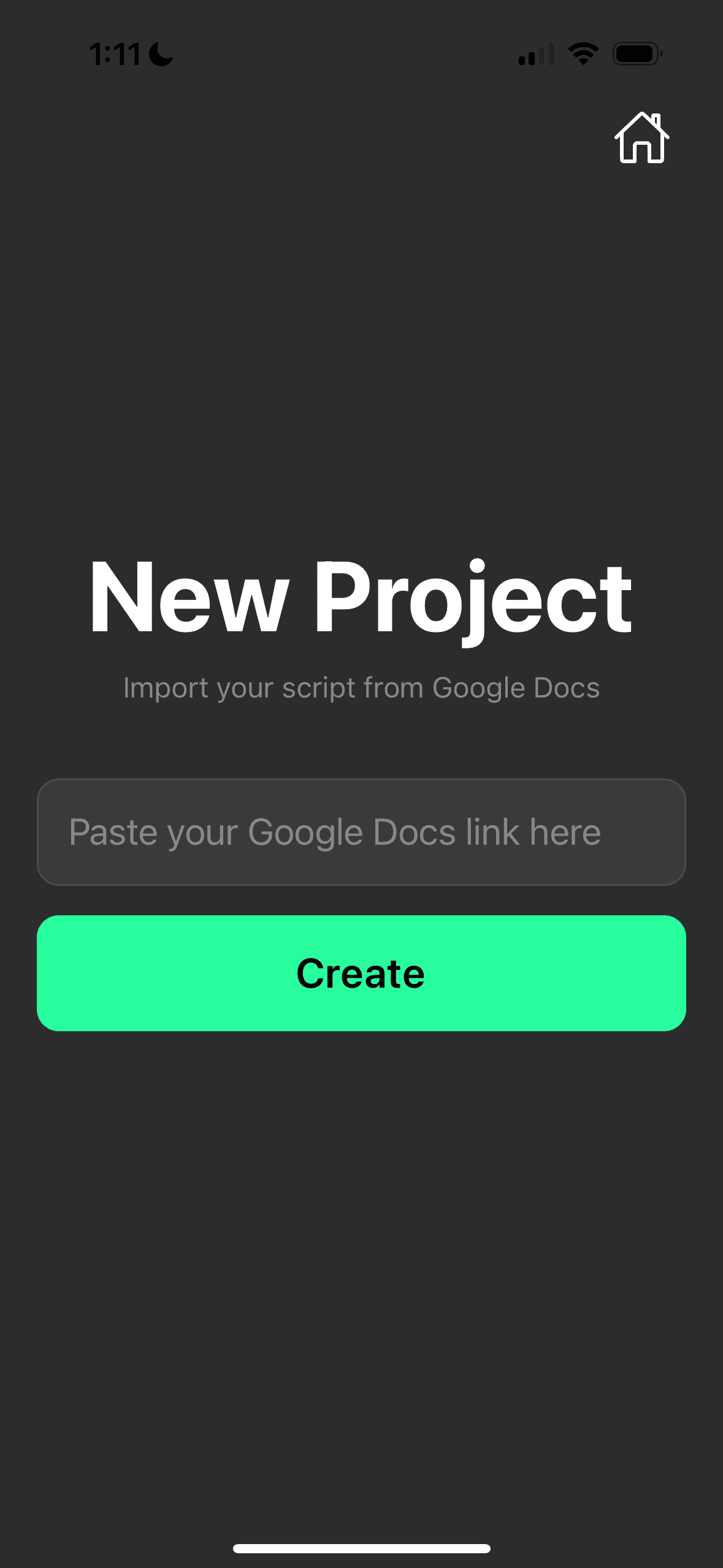 Import your script from Google Docs